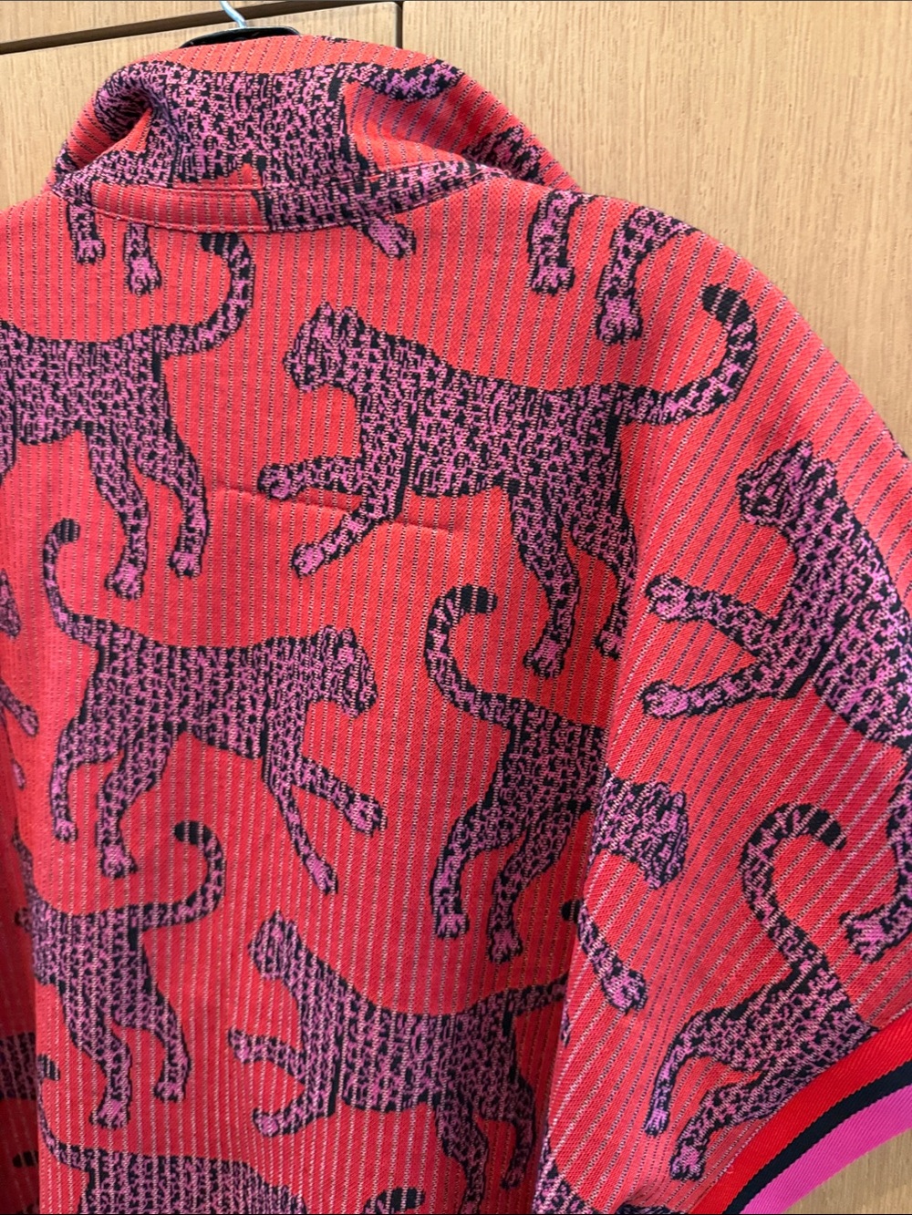 EMILY MCCARTHY Poppy Pullover- Leopard Jaguar Pullover Zippered Top Size Large - Picture 8 of 15